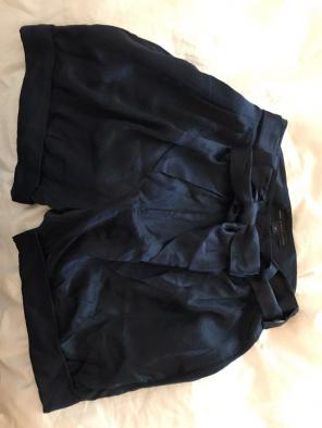 Marc By Marc Jacobs Navy Silk Shorts