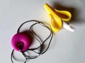 Teething Necklace and Banana Baby