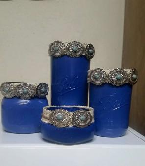 4 piece Mason jar collection