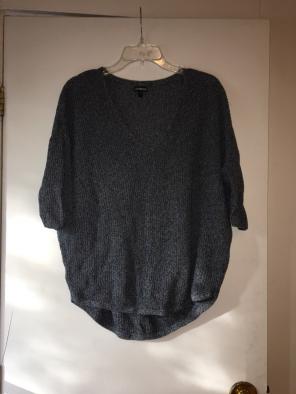 Express Slouchy Sweater, Heathered Blue