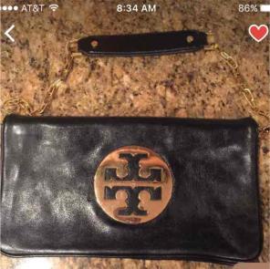 Authentic T Medallion convertible clutch