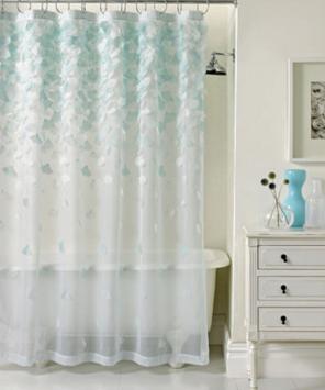 Shabby Chic Falling Pedals Shower Curtai