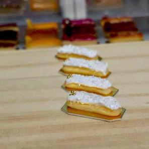 New Coconut White Choc Eclair Miniature