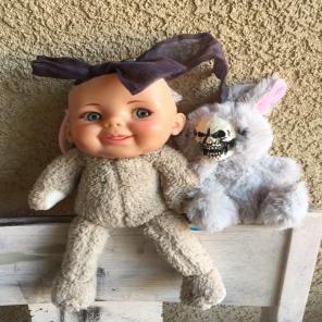 OOAK Creepy Cute Bunny Doll