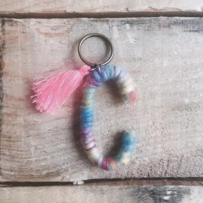Anagram Tassel Keychain