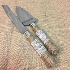 Cake knife and server