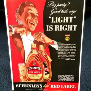 1939 Schenley's Red Label Whiskey ad