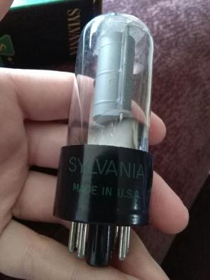 Untested Vtg. Sylvania 6F6GT Radio Tube.