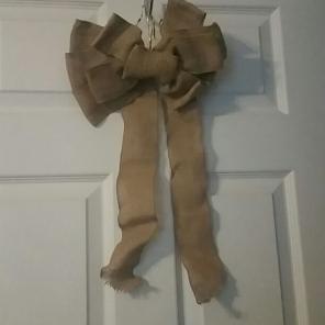 12 HUGE burlap bows wedding decor