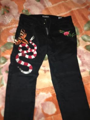 Snakes Black Pants
