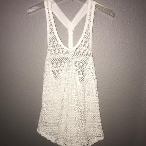 White Crocheted Swimsuit Cover Up