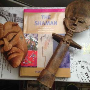 Shaman Book/ Wooden Symbols Spiritual