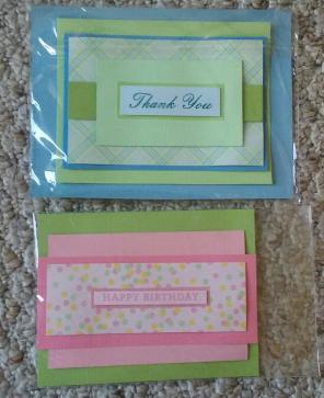 Two Handmade cards