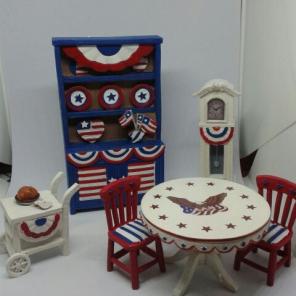 Dollhouse Miniature Furniture Americana