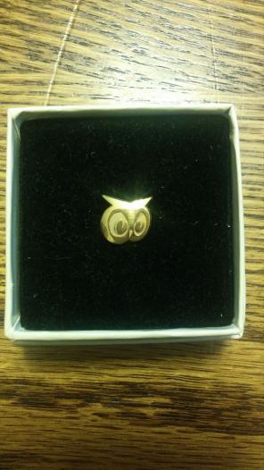 Vtg. Red Owl Neck Tie Tack