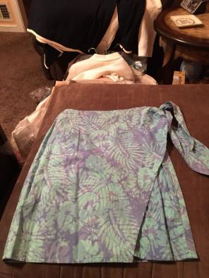 Blue Ginger Wrap Skirt