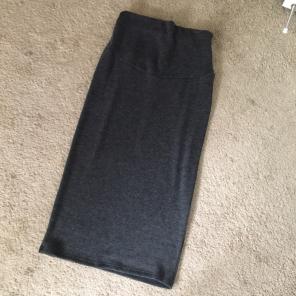 Maternity Midi Skirt Charcoal Size S