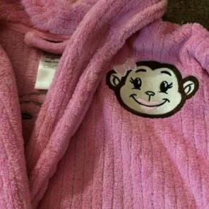 Girls Pink Bath Robe Size 14/16