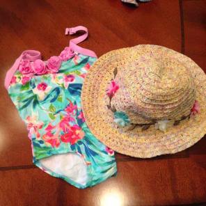Baby girls Monsoon swimwear 12-18 months