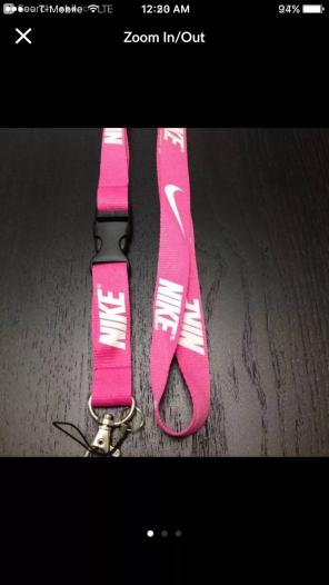 Pink Nike Lanyard