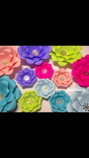Frida Kahlo theme paper flower bundle