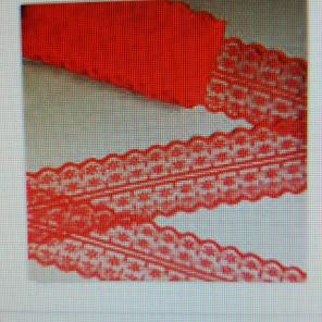 Nwt bilateral red lace