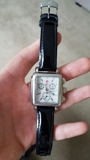Michele Deco Silver Ladies watch