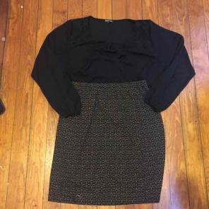 August Max Woman wrap skirt FREE SHIP