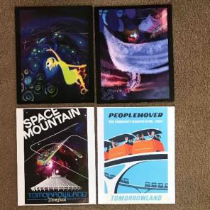 4 Disney Pixar lithographs