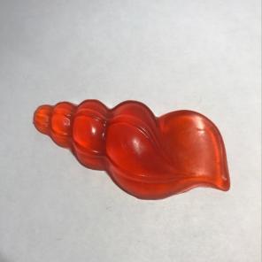 Red Orange Seashell Soap