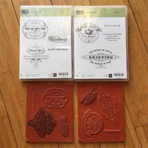 Stampin Up From My Heart Rubber Stamps