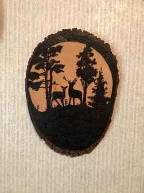 Log wood burning