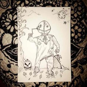 Trick 'r Treat Handmade Blank Card