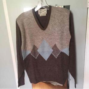 Vintage V-neck Sweater ,