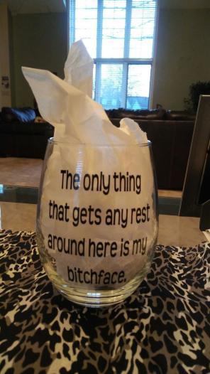 Custom drinking/wine glass