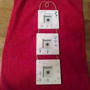 3 Small Hanging Picture Frames