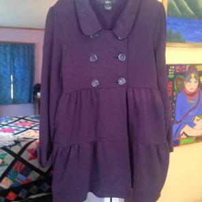 Purple Pea Coat