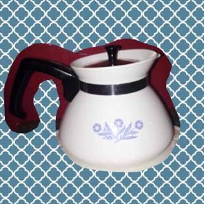 Corning Ware Blue Cornflower Tea Pot VTG