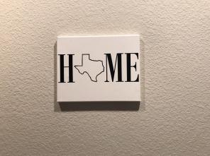 8 X 10 Texas Home Canvas