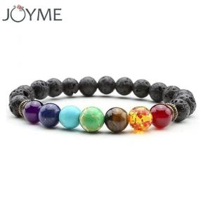 Black Lava Healing Balance chakra bracel