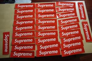 30 Supreme sticker box logo vinyl glossy