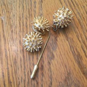 Vintage Earrings And Stick Pin