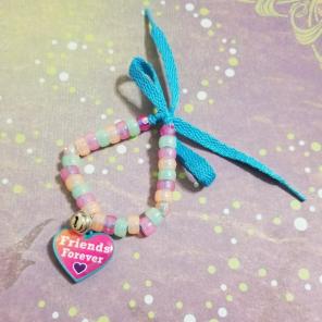 Friends forever blue shoelace bracelet