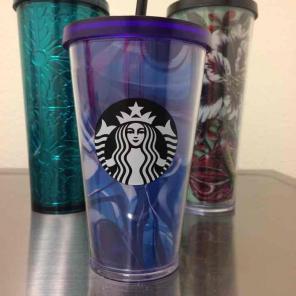 Blue variation Starbucks cup