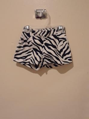 Zebra print shorts
