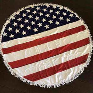 Flash sale! USA flag round towel