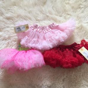 Lot Of 3 Tutus - Pink, Red, Glitter