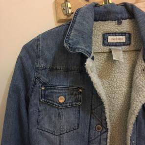 Denim Sherpa lined Trucker