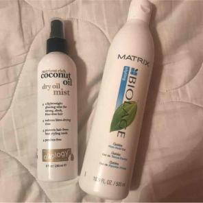 Matrix hair gel & coconut oil