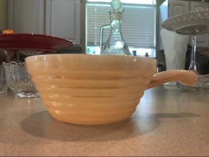 Fire King Peach Opalescent Bowl